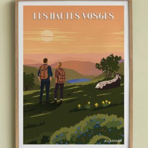 Affiche vintage des Hautes-Vosges