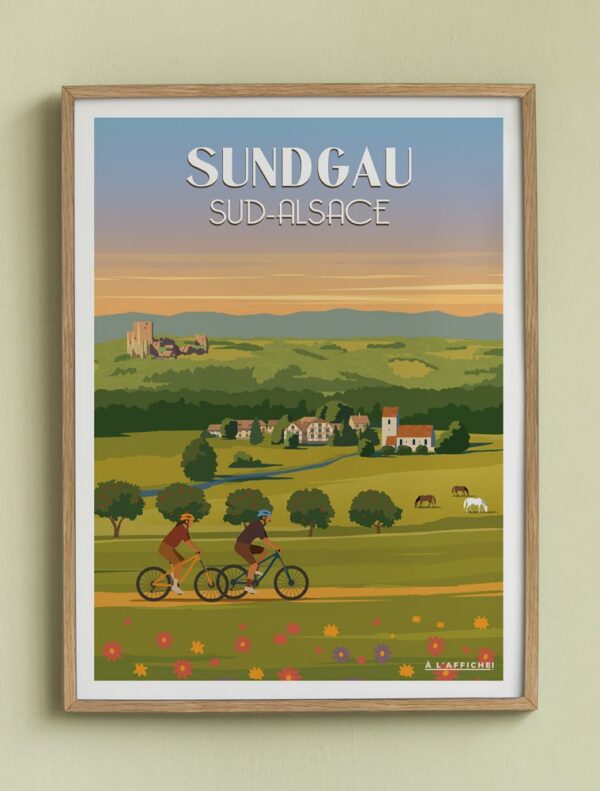 Affiche vintage du Sundgau
