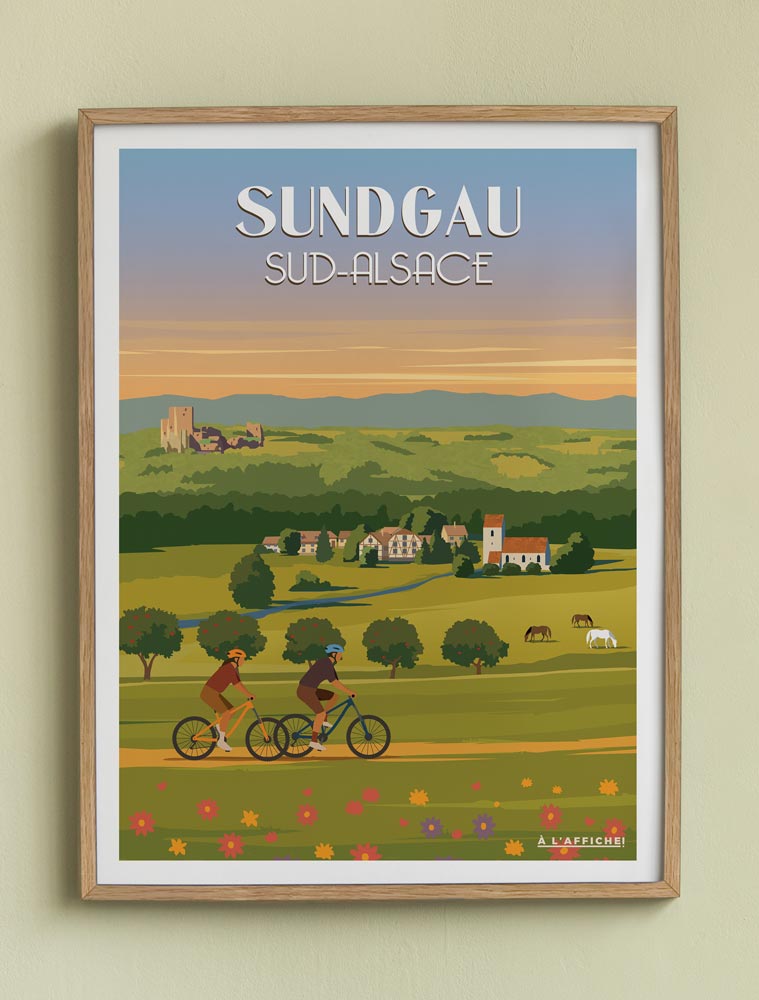 Affiche vintage du Sundgau