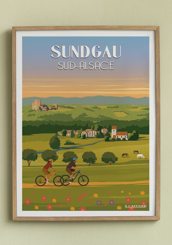 Affiche vintage du Sundgau